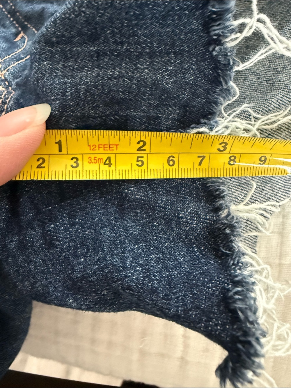 MOTHER Denim The Charmer Fray Short Size 27 - Picture 9 of 9